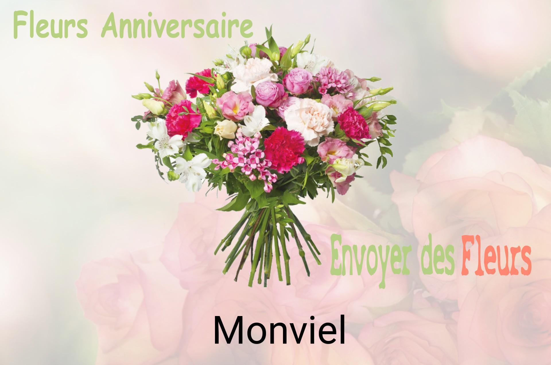 Bouquet de fleurs d’anniversaire livré à Monviel